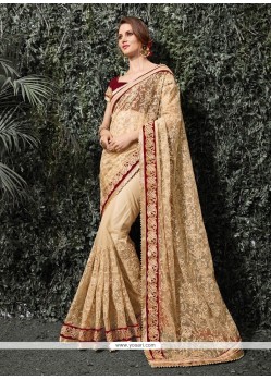 Gorgonize Lace Work Net Classic Designer Saree