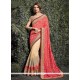 Sensational Banarasi Silk Embroidered Work Half N Half Saree