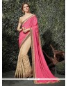 Best Lace Work Designer Half N Half Saree