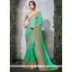 Impressive Fancy Fabric Sea Green Shaded Saree