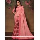 Latest Pink Printed Saree