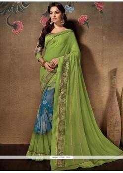 Awesome Faux Georgette Printed Saree