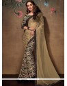 Snazzy Shimmer Georgette Print Work Printed Saree