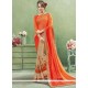 Zesty Faux Chiffon Embroidered Work Designer Half N Half Saree