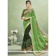 Renowned Green Half N Half Saree