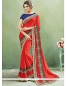 Peppy Embroidered Work Classic Designer Saree