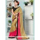 Gripping Shimmer Georgette Patch Border Work Classic Designer Saree