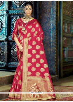 Brilliant Art Silk Weaving Work Designer Traditional Saree