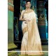 Dignified Art Silk White Weaving Work Designer Traditional Saree