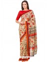 Voguish Polly Cotton Print Work Casual Saree