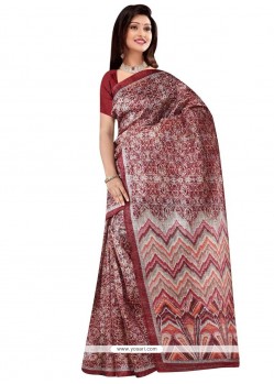 Best Polly Cotton Multi Colour Casual Saree