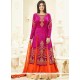 Ayesha Takia Patch Border Work Orange And Hot Pink Long Choli Lehenga