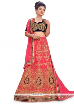 Catchy Resham Work Art Silk A Line Lehenga Choli