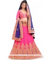 Prepossessing Art Silk Embroidered Work A Line Lehenga Choli