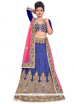 Pleasance Navy Blue A Line Lehenga Choli