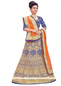 Sonorous Art Silk Lace Work A Line Lehenga Choli