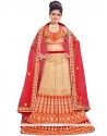 Demure Art Silk Zari Work A Line Lehenga Choli