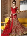 Magnetize Lace Work Long Choli Lehenga