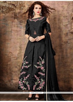 Distinctive Resham Work Banglori Silk Designer Suit