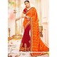 Trendy Faux Georgette Designer Half N Half Saree