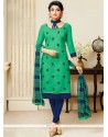 Noble Print Work Churidar Suit