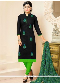 Refreshing Chanderi Churidar Suit