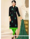 Refreshing Chanderi Churidar Suit