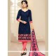 Staring Navy Blue Churidar Suit