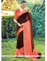 Majesty Art Silk Print Work Printed Saree