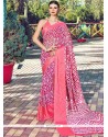 Glossy Print Work Printed Saree