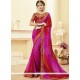 Fashionable Faux Georgette Patch Border Work Shaded Saree