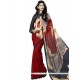 Invigorating Print Work Faux Georgette Printed Saree