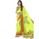 Arresting Multi Colour Print Work Faux Georgette Printed Saree