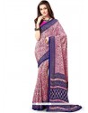 Exceeding Faux Crepe Print Work Printed Saree