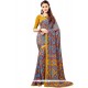 Innovative Faux Crepe Print Work Printed Saree