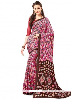 Prepossessing Multi Colour Printed Saree