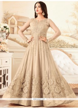 Intriguing Net Floor Length Anarkali Suit