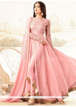 Imperial Pink Designer Floor Length Suit