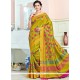 Remarkable Art Silk Mustard Traditional Designer Saree