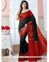 Aspiring Art Silk Black Weaving Work Designer Traditional Saree