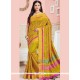 Pretty Art Silk Mustard Designer Traditional Saree