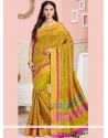 Pretty Art Silk Mustard Designer Traditional Saree