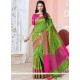 Mesmerizing Green Traditional Designer Saree