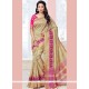 Remarkable Art Silk Beige Traditional Designer Saree