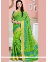 Prodigious Green Weaving Work Art Silk Designer Traditional Saree