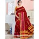 Gorgonize Maroon Weaving Work Traditional Designer Saree