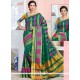 Flawless Art Silk Green Traditional Saree