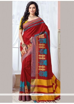 Competent Weaving Work Art Silk Designer Traditional Saree