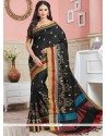 Ravishing Black Art Silk Traditional Designer Saree