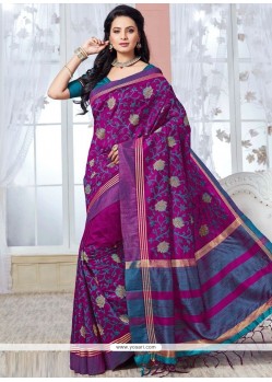 Captivating Purple Traditional Saree